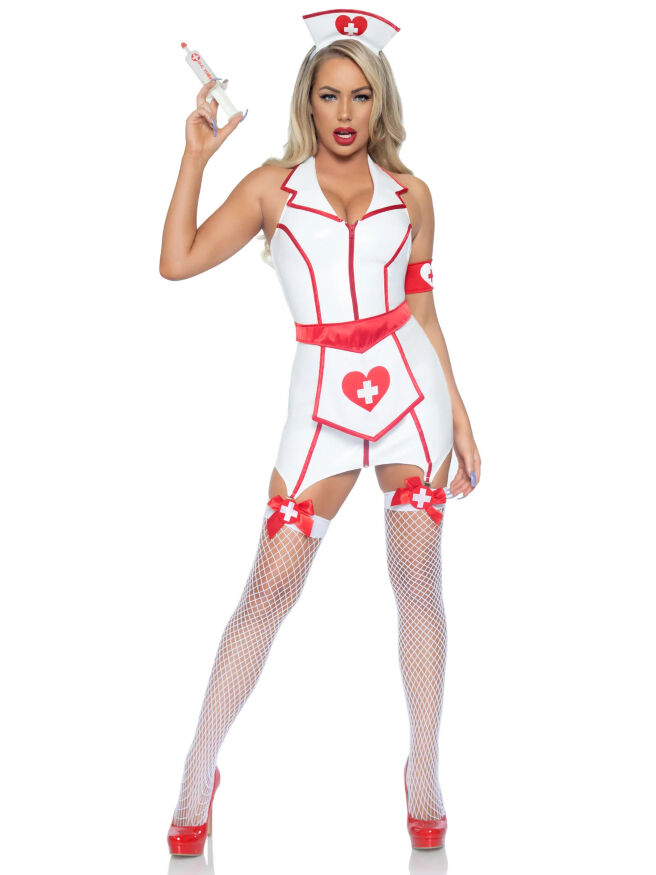 Костюм эротической медсестры Leg Avenue ER Hottie, 4 предмета, размер XS