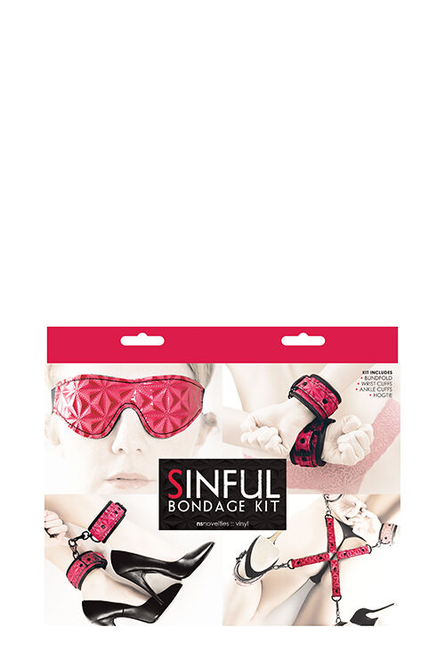 Комплект для связывания NS Novelties SINFUL BONDAGE KIT PINK