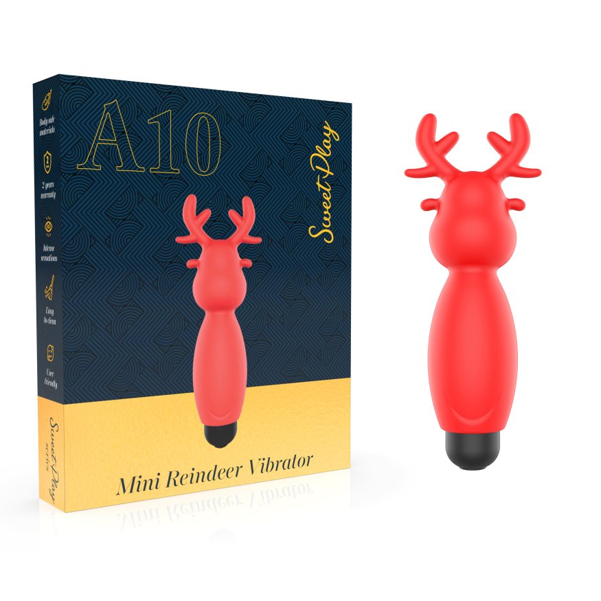 Мини-вибратор - Erospace Sweet Play Mini Reindeer Vibrator A10