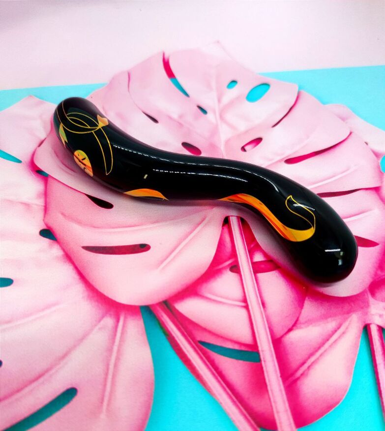 Стеклянный фаллоимитатор SECRET KISSES 7" HANDBLOWN DOUBLE ENDED DILDO