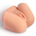 Мастурбатор-полуторс с вибрацией Real Body Real Vicky вагина и анус, 22х19 см