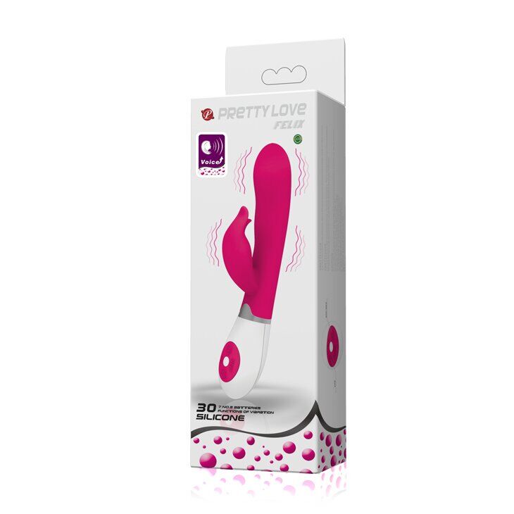 Вибратор Pretty Love FELIX с голосовым управлением BI-014243