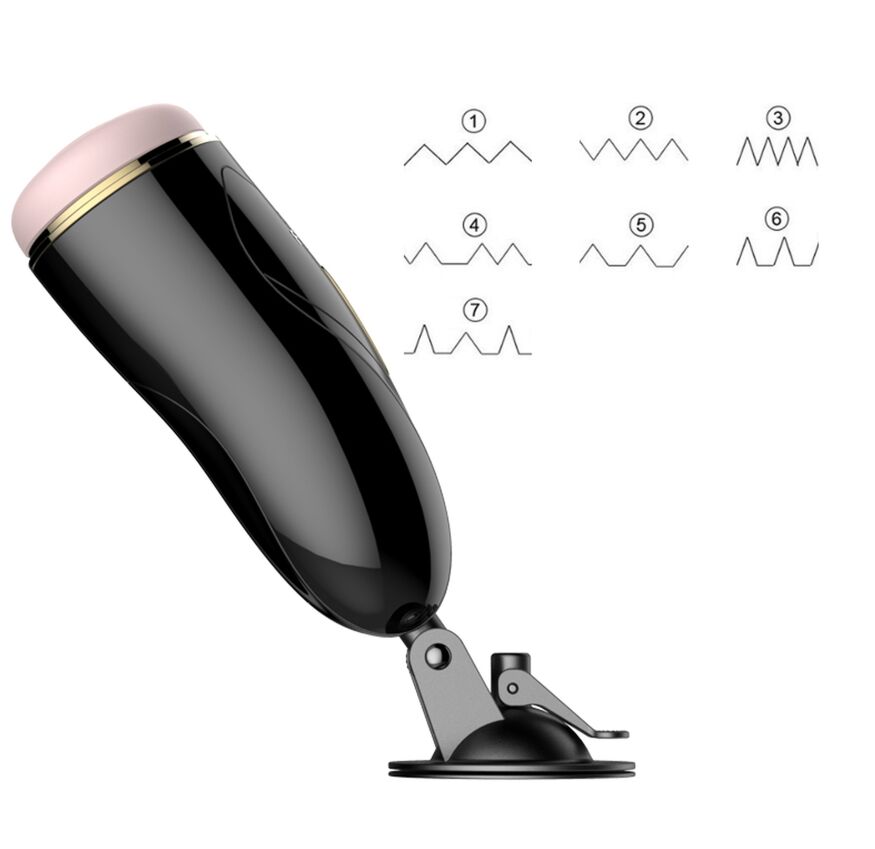 Мастурбатор с вибростимуляцией FOXSHOW Vibrating Masturbation Cup USB 7 + Interactive Function, BS6300033