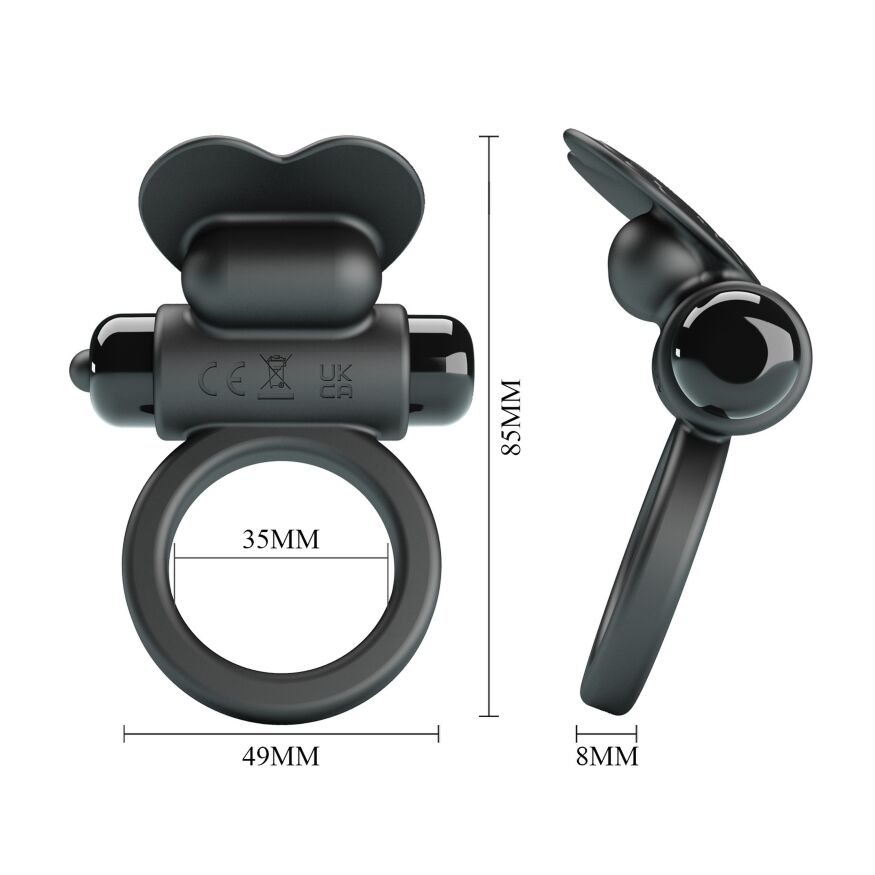 Эрекционное кольцо с вибрацией Pretty Love Vibrant penis ring - DEBONAIRE, BI-210316