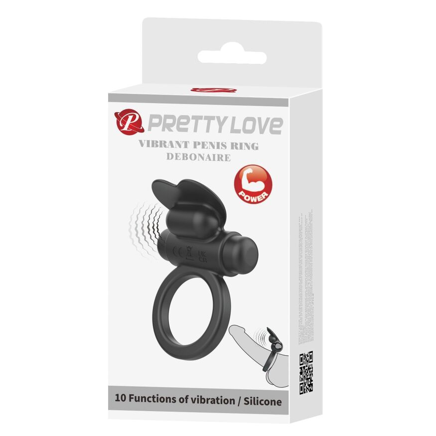 Эрекционное кольцо с вибрацией Pretty Love Vibrant penis ring - DEBONAIRE, BI-210316