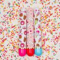 Вибромассажер ,,Дамский пальчик,, с ярким принтом Blush The Collection Play Flirty красный