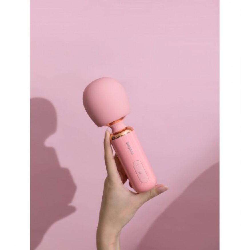 Вибратор-микрофон мини Qingnan 5 Powerful Mini Wand Massager, розовый