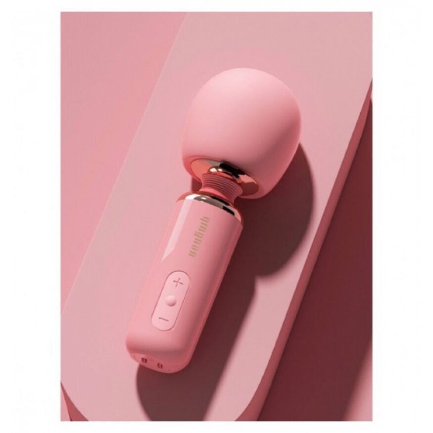 Вибратор-микрофон мини Qingnan 5 Powerful Mini Wand Massager, розовый
