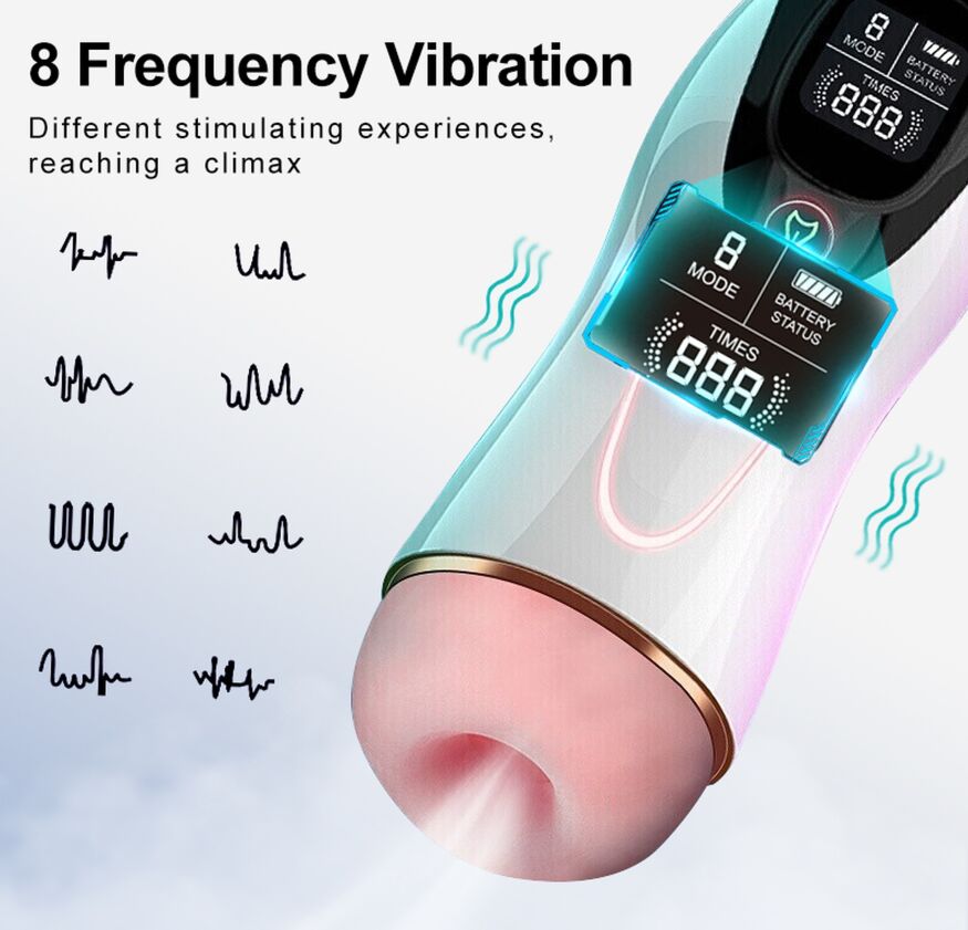 Автоматичний інтерактивний мастурбатор FOX - Vibration 8 Vibration modes + Interactive function, BS6300063
