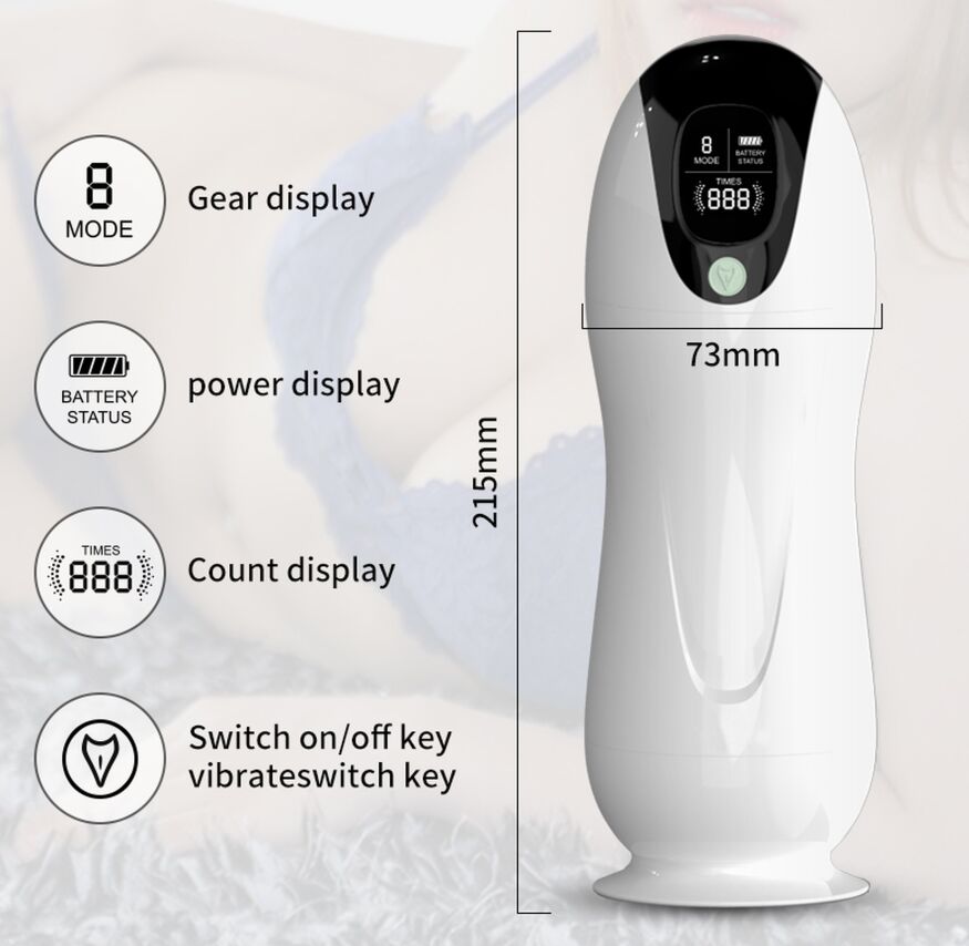 Автоматичний інтерактивний мастурбатор FOX - Vibration 8 Vibration modes + Interactive function, BS6300063
