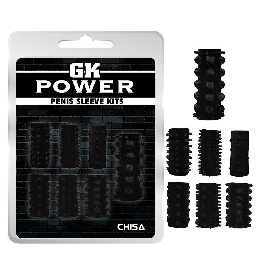 Набор насадок Chisa GK Power Penis Sleeve Kits Black