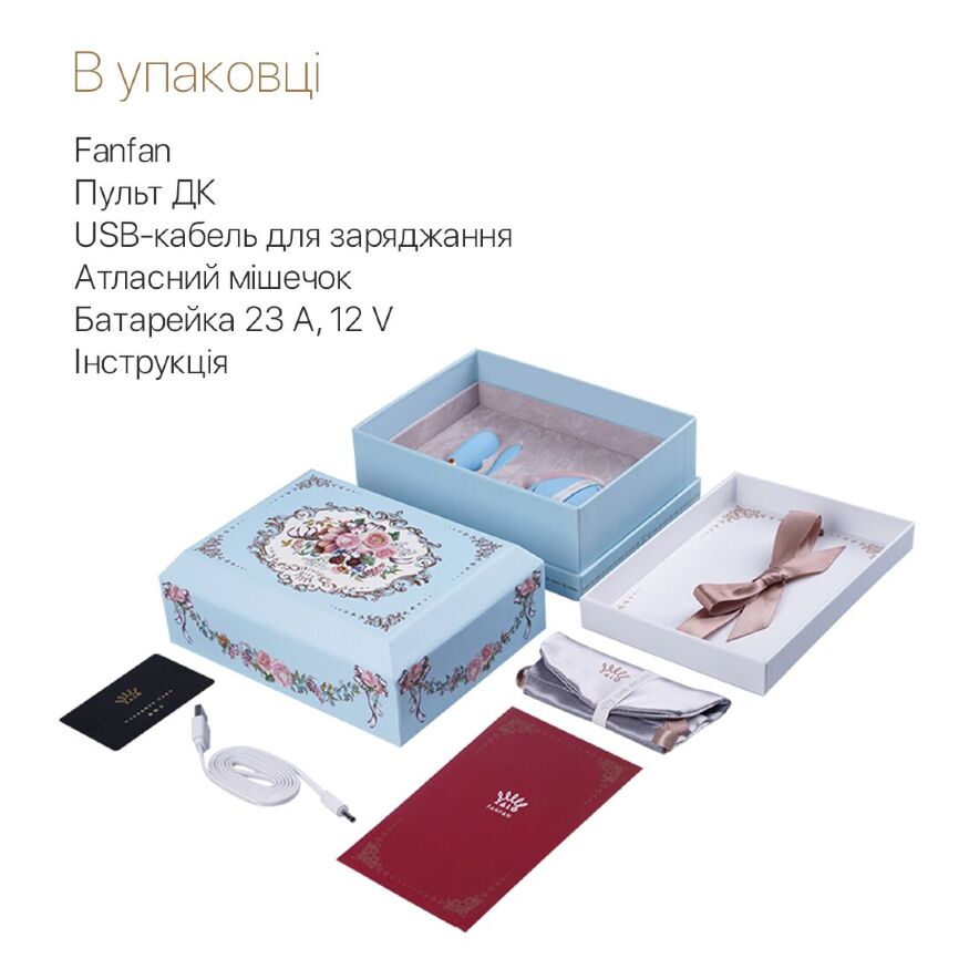 Смарт вибратор для пар Zalo — Fanfan set Royal Blue, пульт ДУ