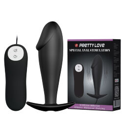 Анальная пробка - Pretty Love Special Anal Stimulation Vibrating Penis Black