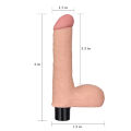 Вибратор реалистик - Real Softee Vibrator With Balls 8"