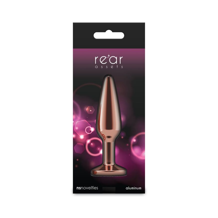 Анальная пробка NS Novelties Rear Assets - Tapered - Medium - Rose Gold - Pink