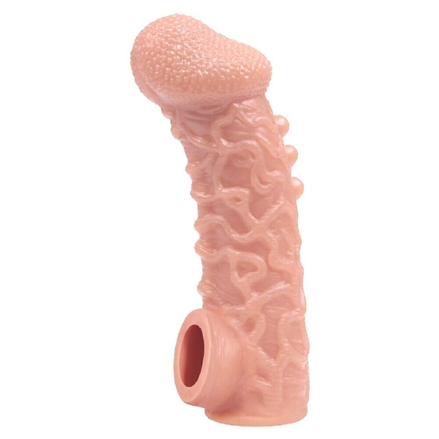 Насадка на член с загнутой головкой с фиксацией Kokos Cock Sleeve CS 007 S