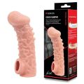 Насадка на член с загнутой головкой с фиксацией Kokos Cock Sleeve CS 007 S
