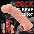 Насадка на член с загнутой головкой с фиксацией Kokos Cock Sleeve CS 007 S