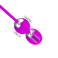 Вагінальні віброкульки - Pretty Love Willie Vibrating Kegel Balls Purple
