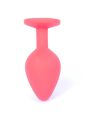 Анальна пробка - Jewellery Silicone Red Plug M Blue