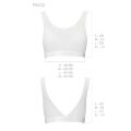 Топ с прозрачной вставкой PS002 TOP white L - Passion