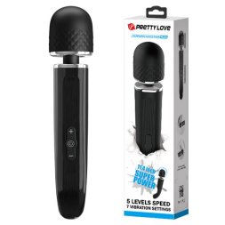Стильний універсальний вібромасажер ергономічної форми Pretty Love Charming Massager Plus Black
