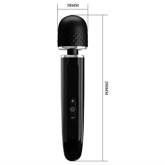 Стильний універсальний вібромасажер ергономічної форми Pretty Love Charming Massager Plus Black
