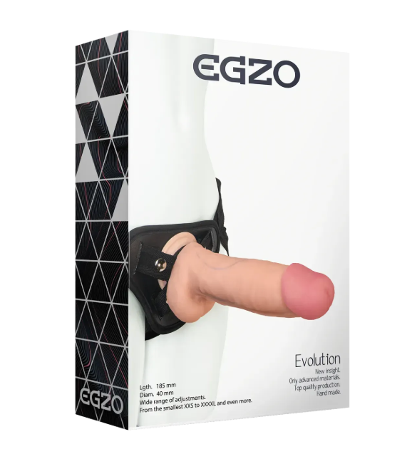 Страпон из киберкожи женский EGZO Evolution STR005
