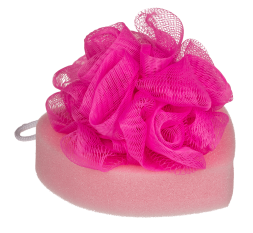 Губка для ванни Bath Sponge Heart, 12 см