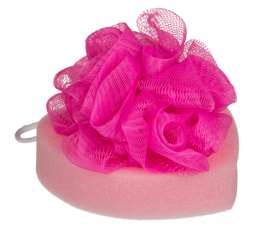 Губка для ванни Bath Sponge Heart, 12 см