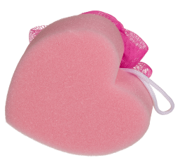 Губка для ванни Bath Sponge Heart, 12 см