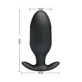Анальна смарт пробка з електростимуляцією- Pretty Love Jefferson Anal Plug Black (App)