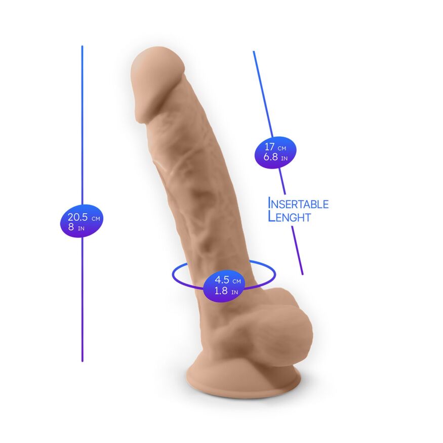 Фаллоимитатор с вибрацией SilexD Vetus Vibro Flesh (MODEL 1 size 8in) + LRS