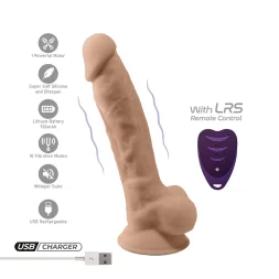 Фаллоимитатор с вибрацией SilexD Vetus Vibro Flesh (MODEL 1 size 8in) + LRS