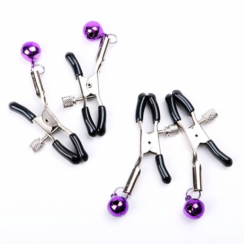 Затискачі на соски з бубонцями "Love Clamps"