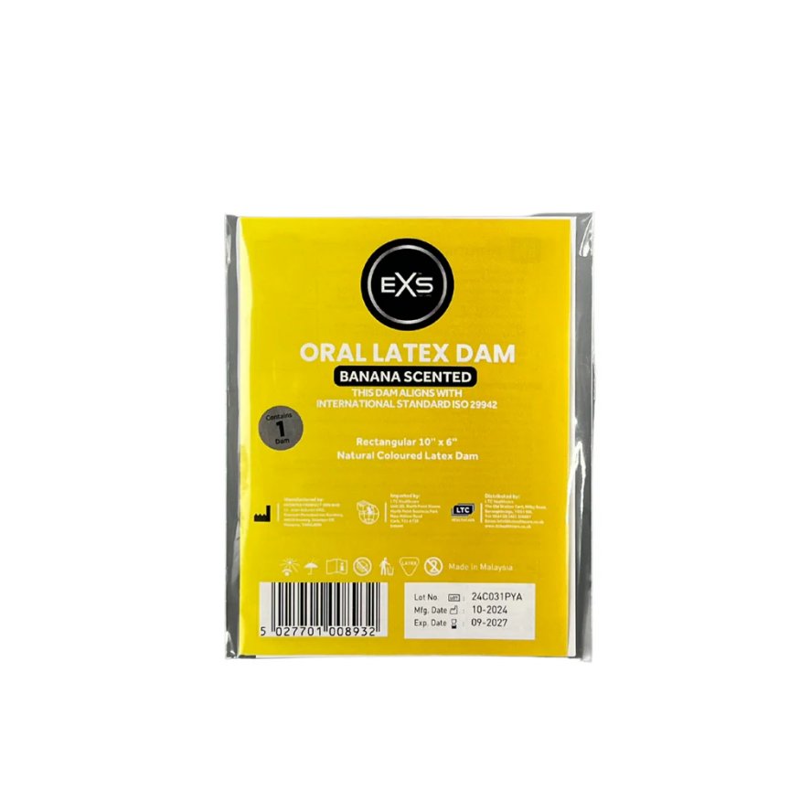 Латексная салфетка для орального секса - EXS Oral Latex Dam Banana Scented