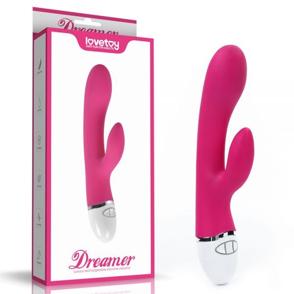 Вибромассажер с клиторальным стимулятором Rabbit Vibrator  Rechargeable