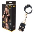 Наручники из веганской кожи GP PREMIUM HANDCUFF WITH HOOK BLACK