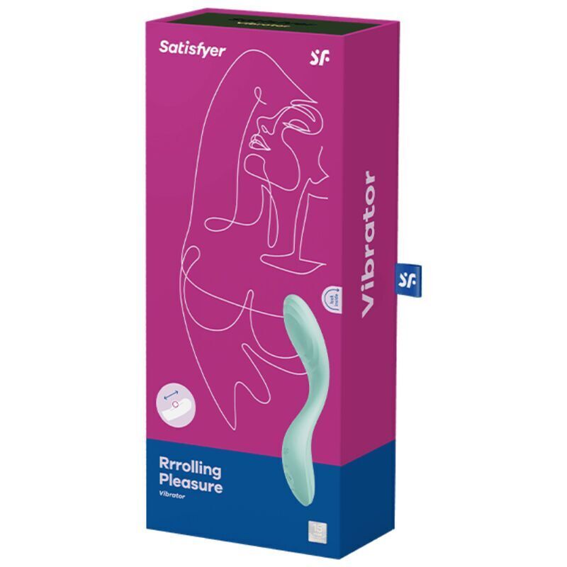 Вибратор с жемчужной стимуляцией точки G Satisfyer Rrrolling Pleasure Mint(мятая упаковка!!!)