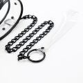 Ошейник с поводком DS Fetish Collar with leash transparent