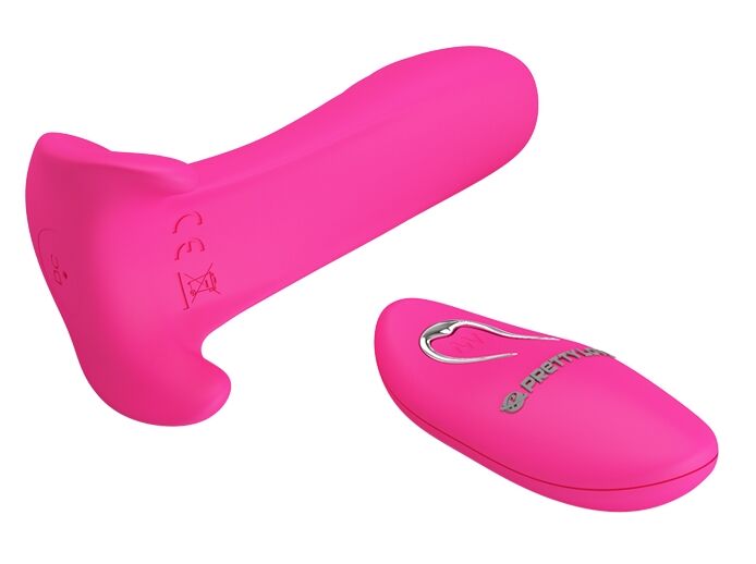 Вибробабочка с стимулятором клитора PRETTY LOVE - Remote Control Massager, BI-014850W-1