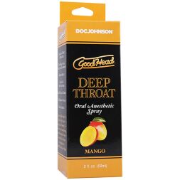 Спрей для минета Doc Johnson GoodHead DeepThroat Spray - Mango 59 мл для глубокого минета