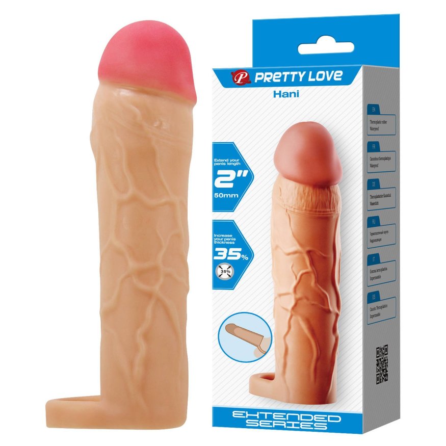 Подовжуюча насадка презерватив Pretty Love - Hani 2" Flash, BI-026255