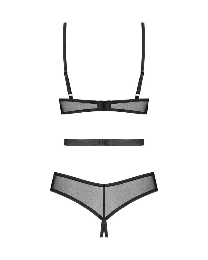 Боди Obsessive Euridia crotchless teddy XS/S