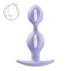 Анальные шарики Fun Factory B BALLS DUO Purple, эффект вибрации, диаметр 3,2 и 3,6 см