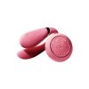 Смарт вибратор для пар Zalo — Fanfan set Rouge Pink, пульт ДУ