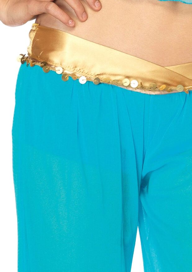 Костюм принцессы Жасмин S Leg Avenue Arabian Beauty, 3 предмета, бирюзовый