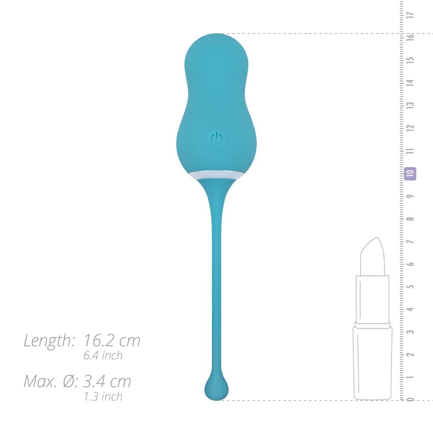 Виброяйцо Cala Azul – Elena Vibrating Egg With Remote Control, 10 режимов, пульт ДУ
