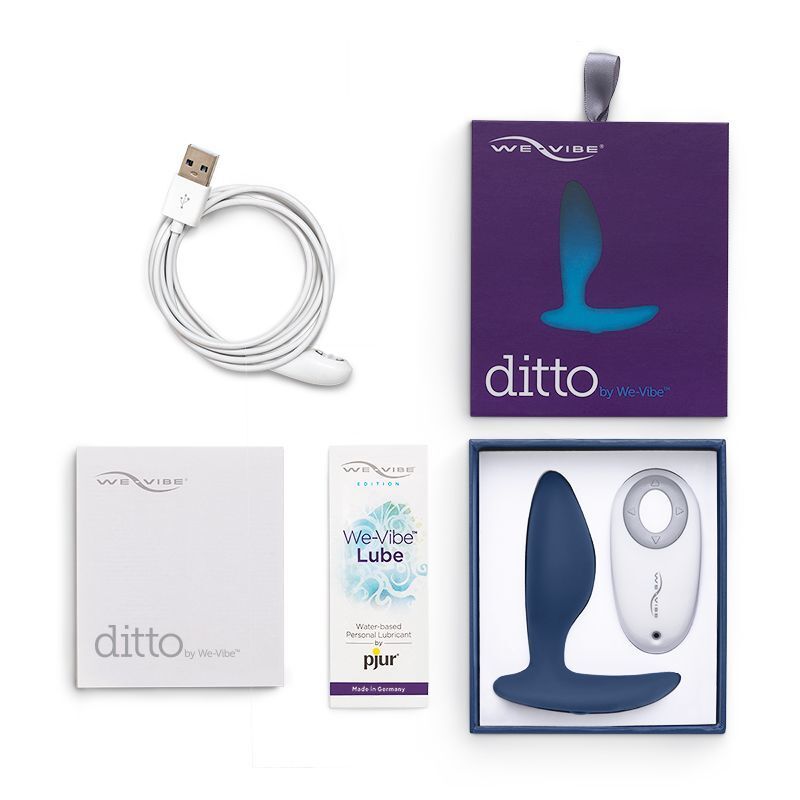 Анальная вибропробка DITTO BY WE-VIBE MOONLIGHT BLUE